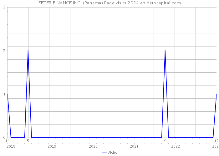 FETER FINANCE INC. (Panama) Page visits 2024 