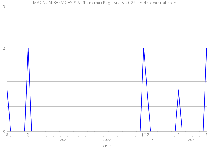 MAGNUM SERVICES S.A. (Panama) Page visits 2024 