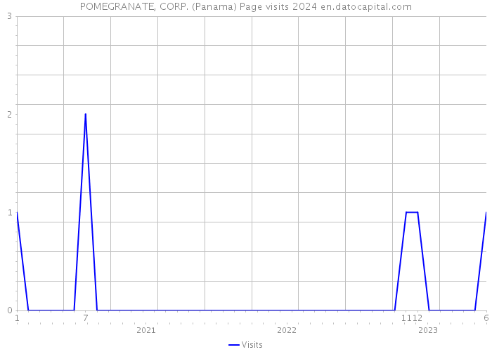 POMEGRANATE, CORP. (Panama) Page visits 2024 