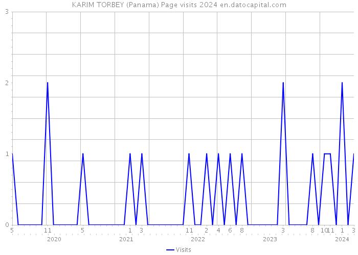 KARIM TORBEY (Panama) Page visits 2024 