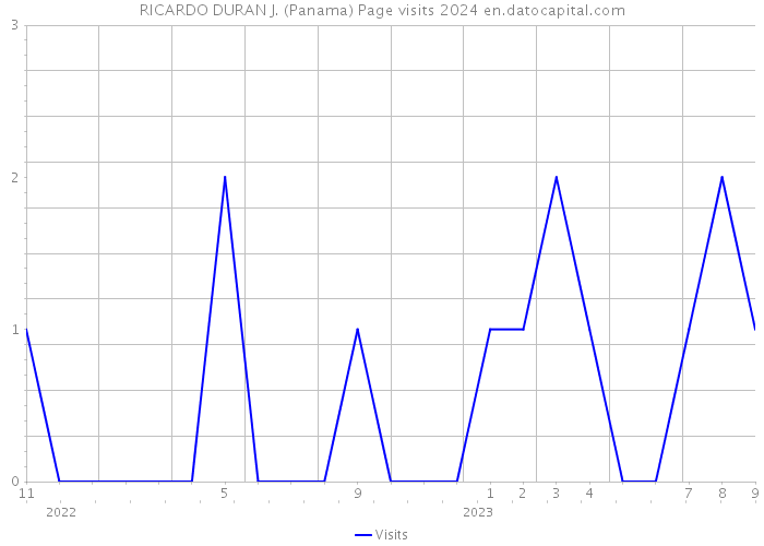 RICARDO DURAN J. (Panama) Page visits 2024 