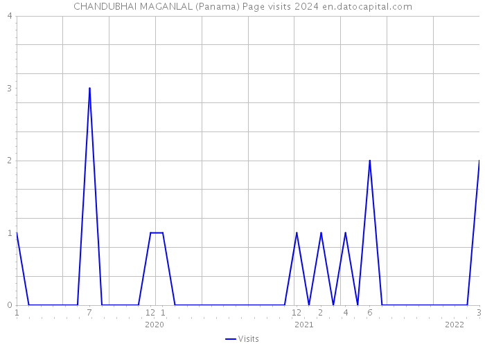 CHANDUBHAI MAGANLAL (Panama) Page visits 2024 