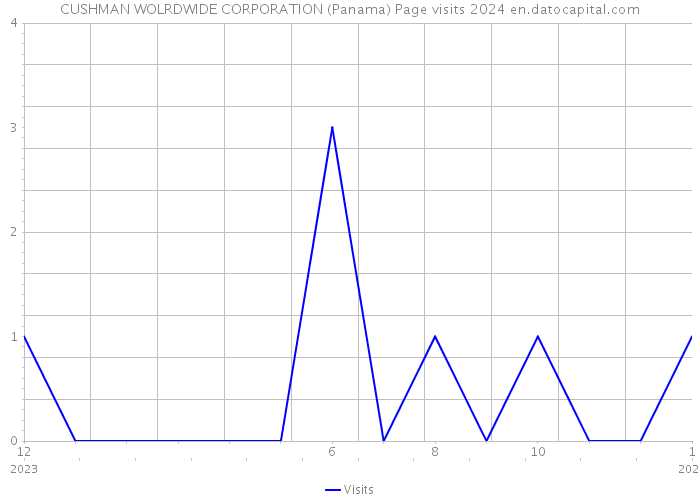 CUSHMAN WOLRDWIDE CORPORATION (Panama) Page visits 2024 