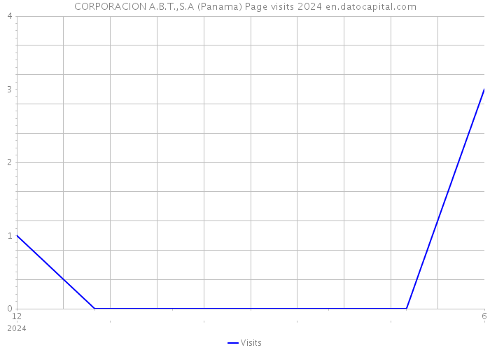 CORPORACION A.B.T.,S.A (Panama) Page visits 2024 