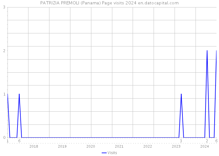 PATRIZIA PREMOLI (Panama) Page visits 2024 