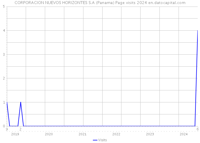 CORPORACION NUEVOS HORIZONTES S.A (Panama) Page visits 2024 