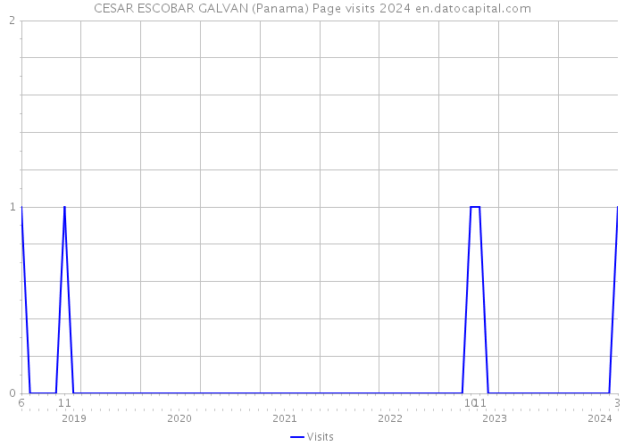 CESAR ESCOBAR GALVAN (Panama) Page visits 2024 