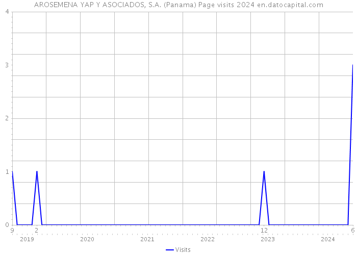 AROSEMENA YAP Y ASOCIADOS, S.A. (Panama) Page visits 2024 