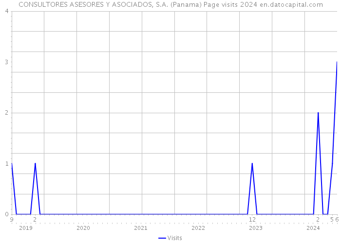 CONSULTORES ASESORES Y ASOCIADOS, S.A. (Panama) Page visits 2024 