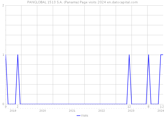 PANGLOBAL 1513 S.A. (Panama) Page visits 2024 