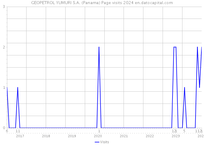 GEOPETROL YUMURI S.A. (Panama) Page visits 2024 
