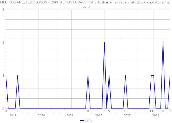 MEDICOS ANESTESIOLOGOS HOSPITAL PUNTA PACIFICA S.A. (Panama) Page visits 2024 