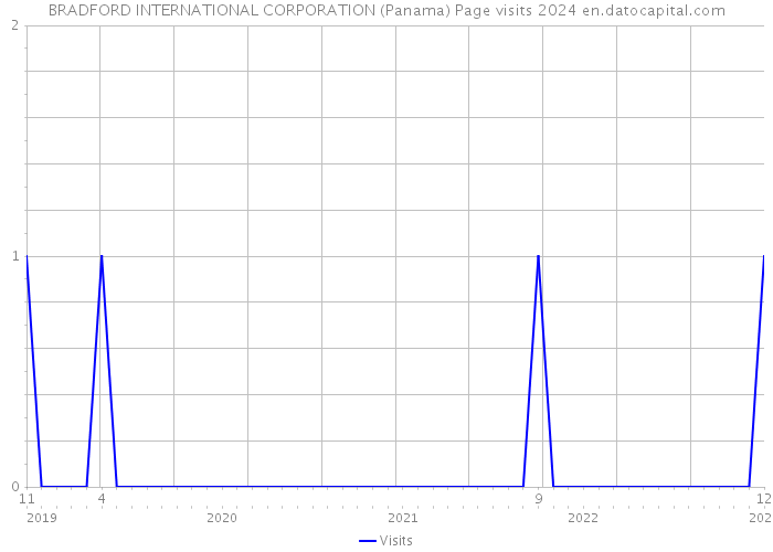 BRADFORD INTERNATIONAL CORPORATION (Panama) Page visits 2024 