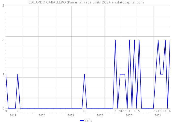 EDUARDO CABALLERO (Panama) Page visits 2024 