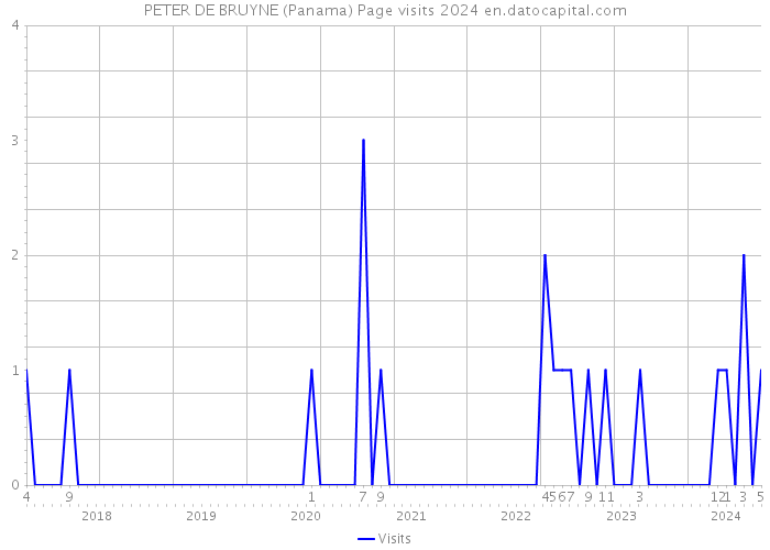 PETER DE BRUYNE (Panama) Page visits 2024 