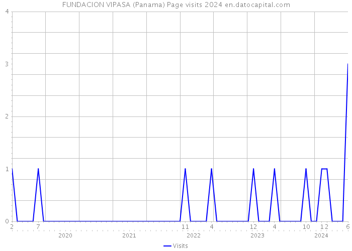 FUNDACION VIPASA (Panama) Page visits 2024 