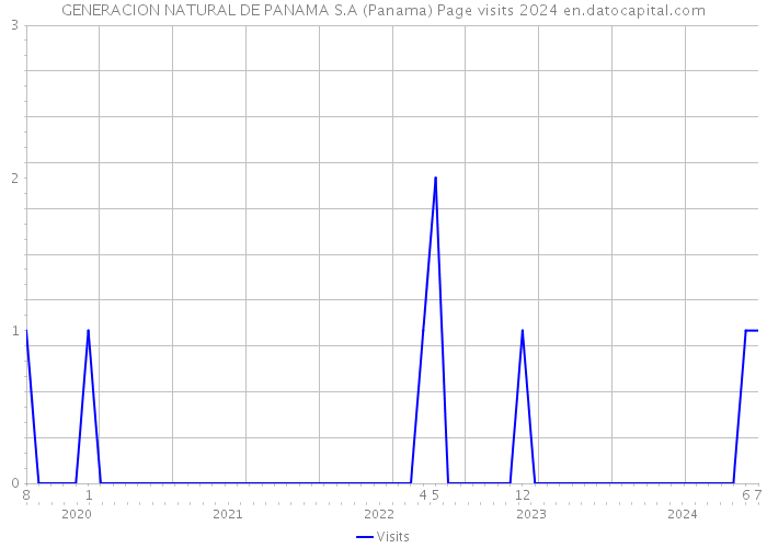 GENERACION NATURAL DE PANAMA S.A (Panama) Page visits 2024 