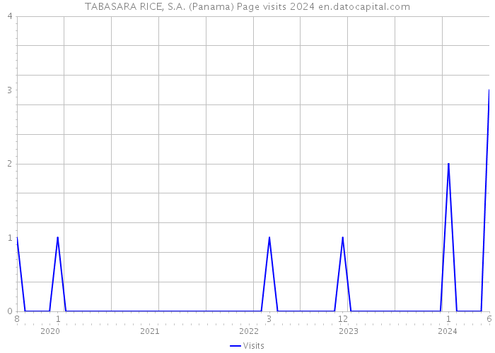 TABASARA RICE, S.A. (Panama) Page visits 2024 