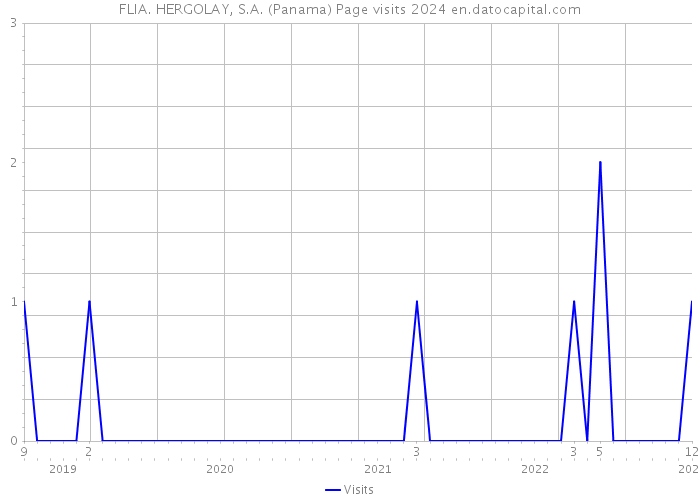 FLIA. HERGOLAY, S.A. (Panama) Page visits 2024 