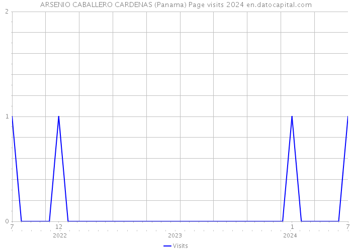 ARSENIO CABALLERO CARDENAS (Panama) Page visits 2024 