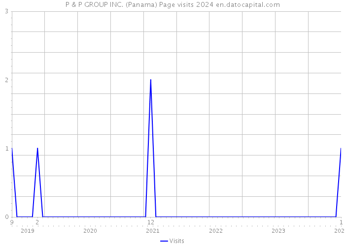 P & P GROUP INC. (Panama) Page visits 2024 