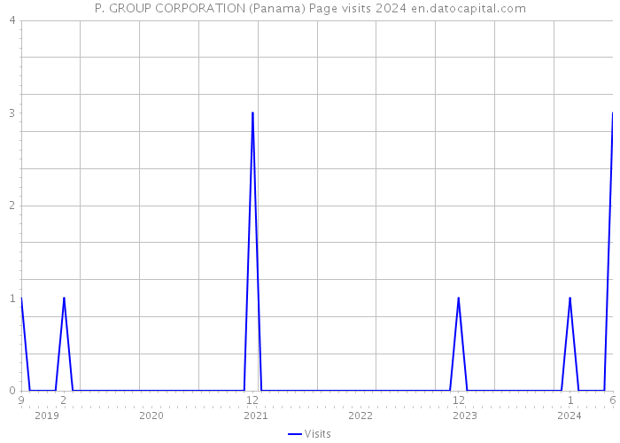 P. GROUP CORPORATION (Panama) Page visits 2024 