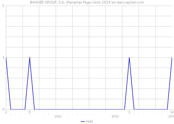 BANGER GROUP, S.A. (Panama) Page visits 2024 