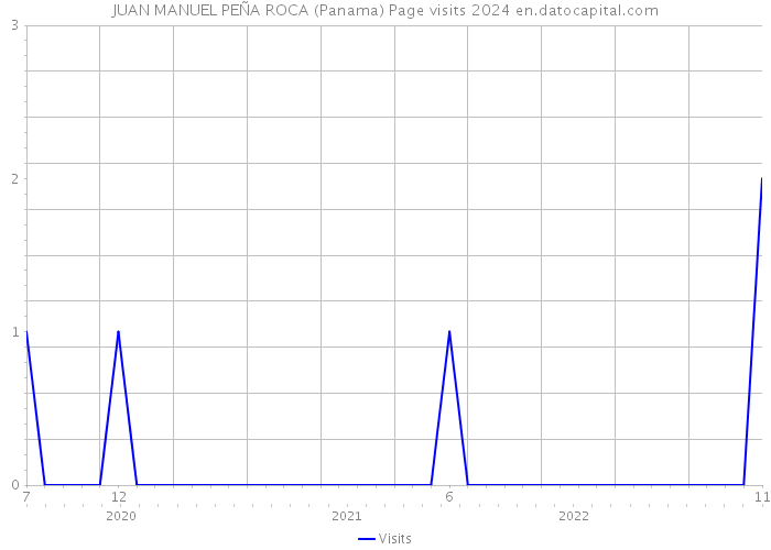 JUAN MANUEL PEÑA ROCA (Panama) Page visits 2024 