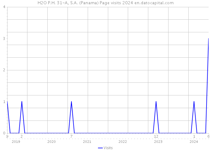 H2O P.H. 31-A, S.A. (Panama) Page visits 2024 