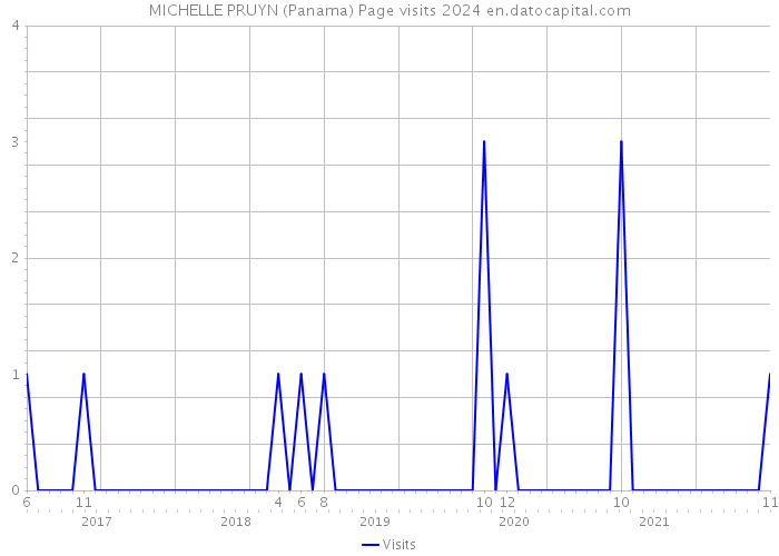 MICHELLE PRUYN (Panama) Page visits 2024 