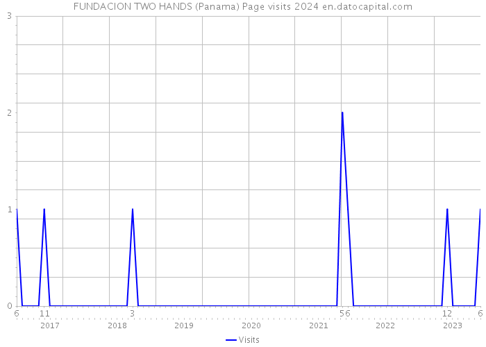 FUNDACION TWO HANDS (Panama) Page visits 2024 