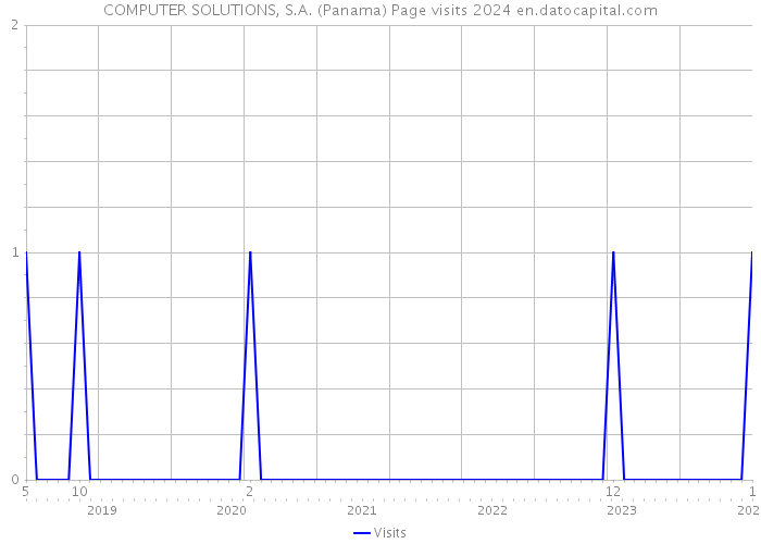 COMPUTER SOLUTIONS, S.A. (Panama) Page visits 2024 