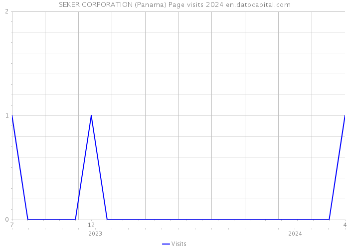 SEKER CORPORATION (Panama) Page visits 2024 