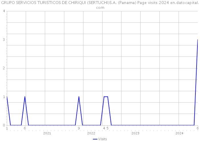 GRUPO SERVICIOS TURISTICOS DE CHIRIQUI (SERTUCHI)S.A. (Panama) Page visits 2024 