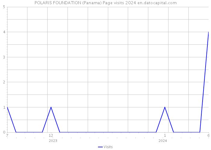 POLARIS FOUNDATION (Panama) Page visits 2024 