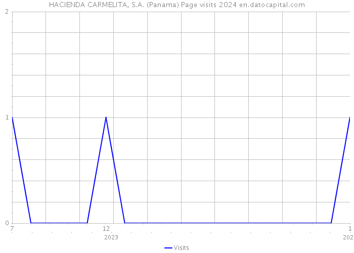 HACIENDA CARMELITA, S.A. (Panama) Page visits 2024 