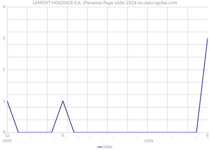 LAMONT HOLDINGS S.A. (Panama) Page visits 2024 