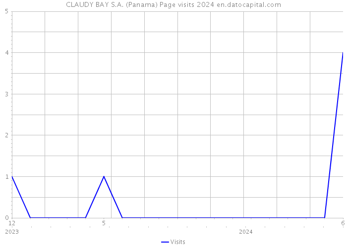 CLAUDY BAY S.A. (Panama) Page visits 2024 
