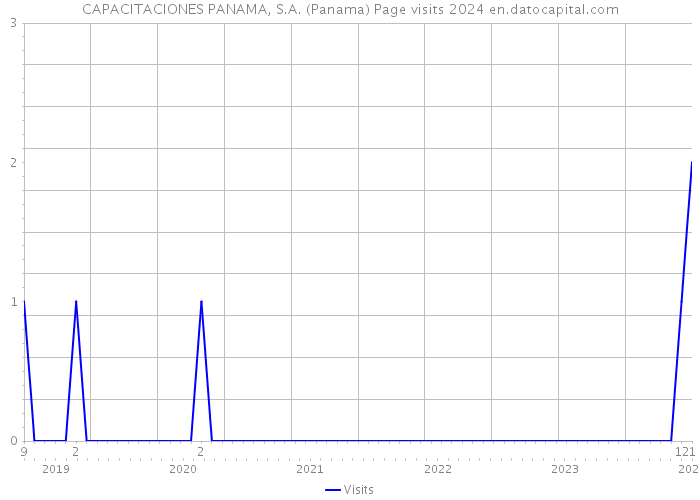 CAPACITACIONES PANAMA, S.A. (Panama) Page visits 2024 