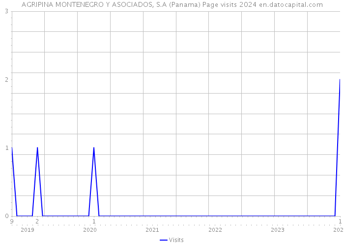 AGRIPINA MONTENEGRO Y ASOCIADOS, S.A (Panama) Page visits 2024 