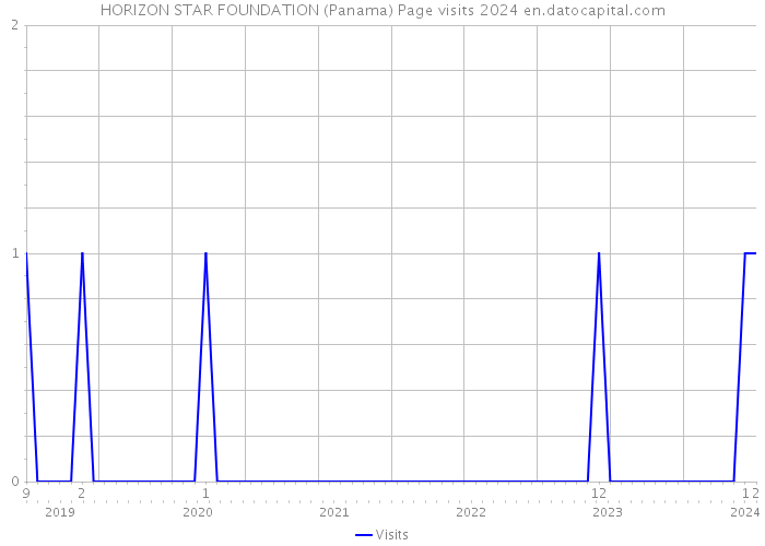 HORIZON STAR FOUNDATION (Panama) Page visits 2024 