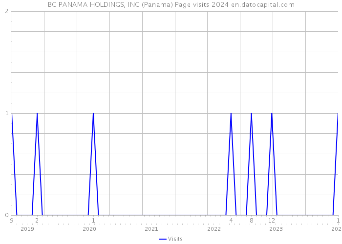 BC PANAMA HOLDINGS, INC (Panama) Page visits 2024 