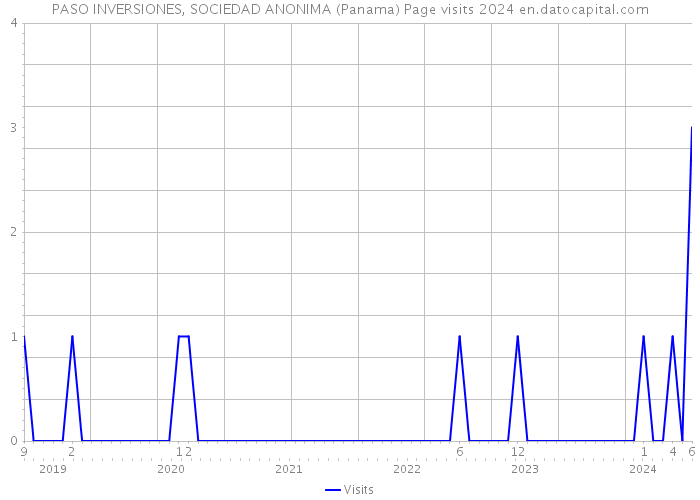 PASO INVERSIONES, SOCIEDAD ANONIMA (Panama) Page visits 2024 