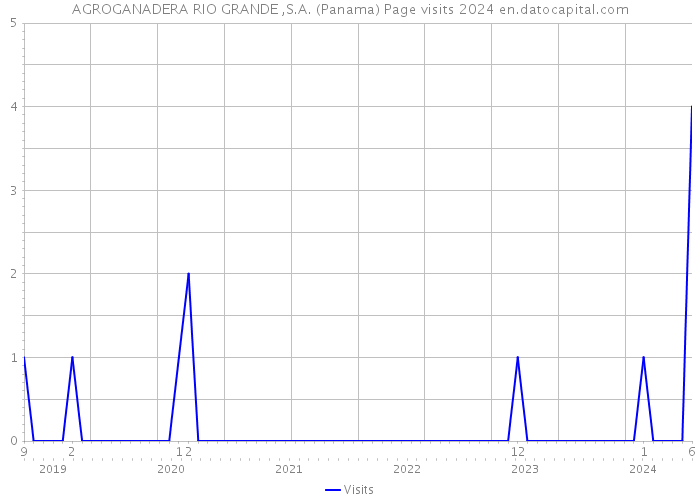 AGROGANADERA RIO GRANDE ,S.A. (Panama) Page visits 2024 