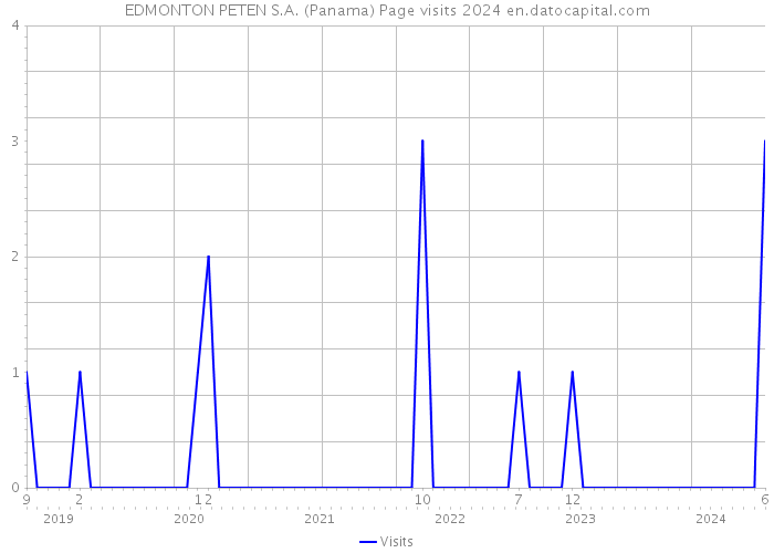 EDMONTON PETEN S.A. (Panama) Page visits 2024 