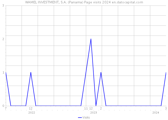WAMEL INVESTMENT, S.A. (Panama) Page visits 2024 