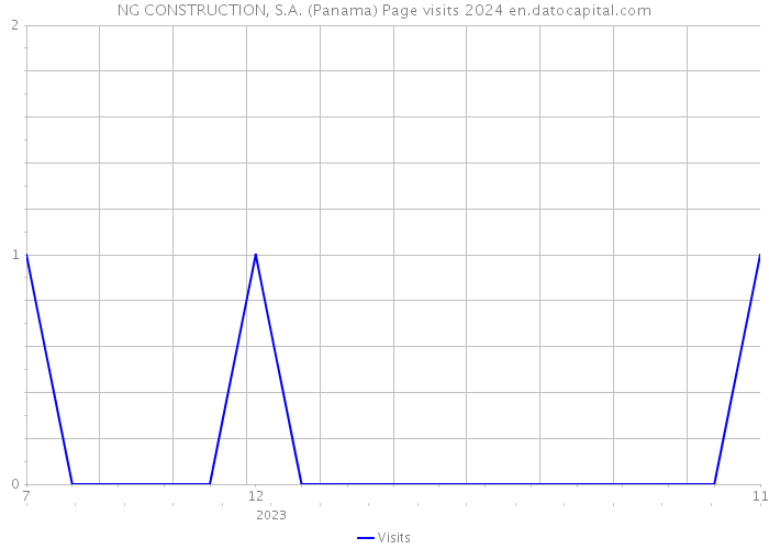 NG CONSTRUCTION, S.A. (Panama) Page visits 2024 