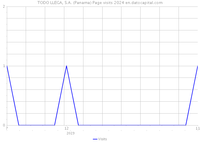 TODO LLEGA, S.A. (Panama) Page visits 2024 