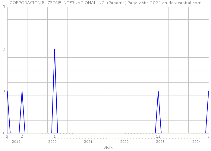 CORPORACION RUZZONE INTERNACIONAL INC. (Panama) Page visits 2024 
