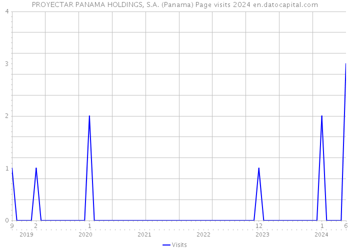 PROYECTAR PANAMA HOLDINGS, S.A. (Panama) Page visits 2024 